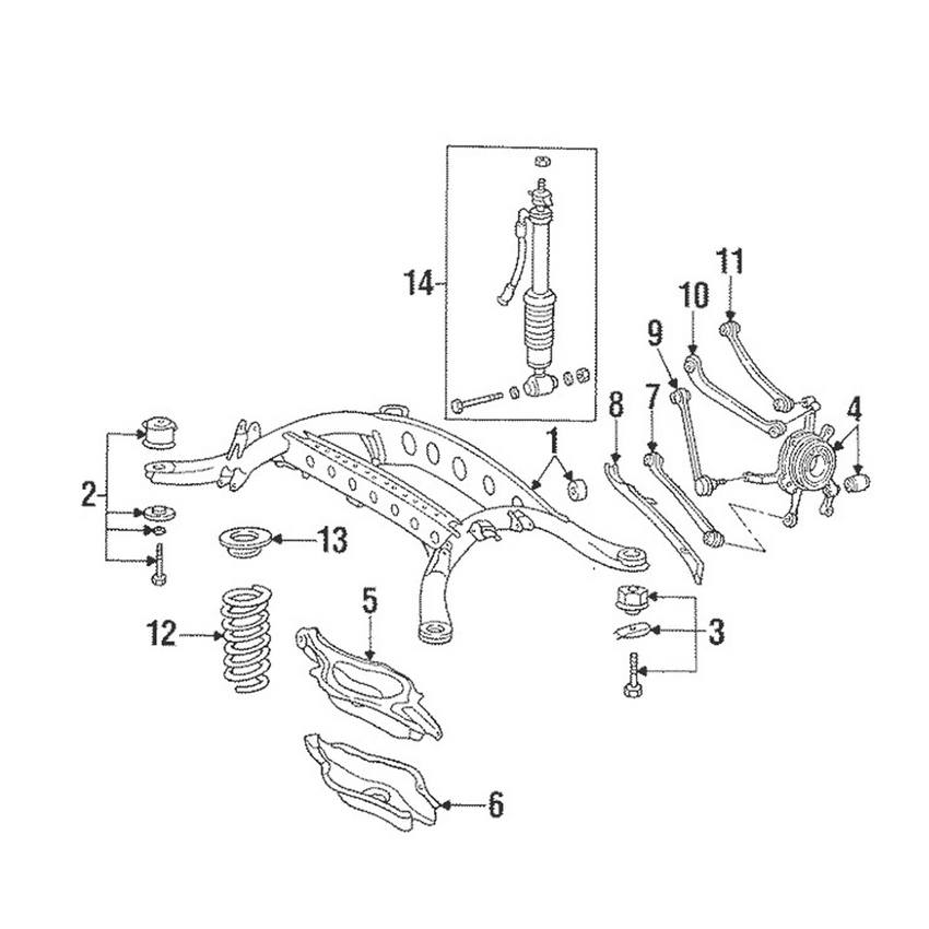 Mercedes Shock Absorber - Rear 1403200431